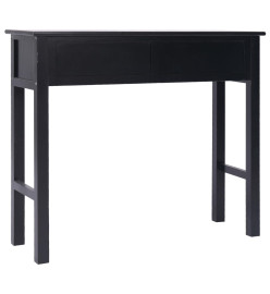 Table console Noir 90 x 30 x 77 cm Bois