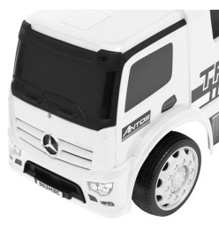 Camion à pédales Mercedes-Benz Blanc