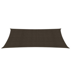 Voile d'ombrage 160 g/m² Marron 2x5 m PEHD