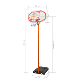 Ensemble de panier de basket-ball 305 cm