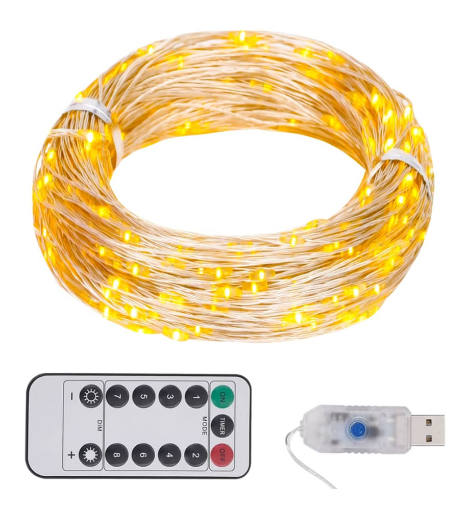 Guirlande LED avec 150 LED Blanc chaud 15 m