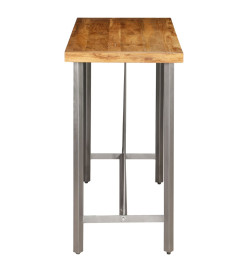 Table de bar Teck recyclé massif 120 x 58 x 106 cm