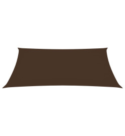 Voile de parasol Tissu Oxford rectangulaire 2x4 m Marron