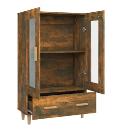 Buffet Chêne fumé 70x31x115 cm Bois d'ingénierie