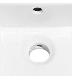 Lavabo blanc 48x25x15 cm céramique