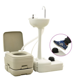 Ensemble de toilette support de lavage des mains réservoir eau