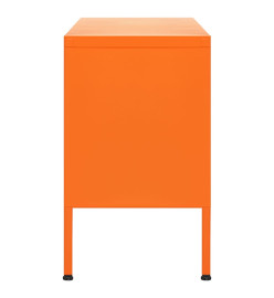 Meuble TV Orange 105x35x50 cm Acier