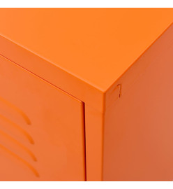 Meuble TV Orange 105x35x50 cm Acier