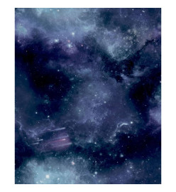 Noordwand Papier peint Good Vibes Galaxy with Stars Noir et violet