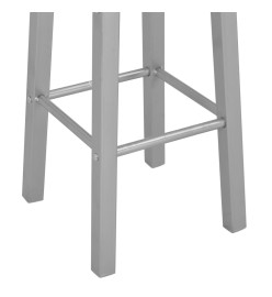 Tabourets de bar lot de 2 argenté MDF