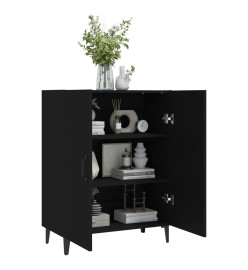 Buffet Noir 70x34x90 cm Bois d'ingénierie