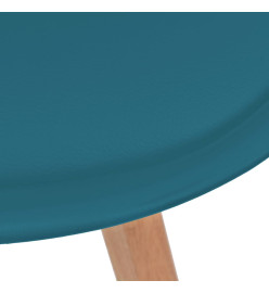 Chaises à manger lot de 4 Turquoise Plastique