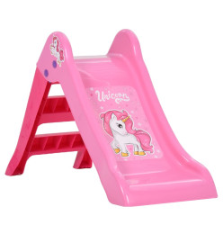 Toboggan pliable pour enfants 111 cm Rose