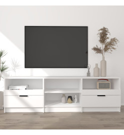 Meuble TV Blanc 150x33,5x45 cm Bois d'ingénierie