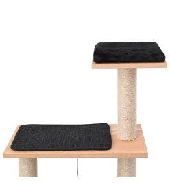 Arbre à chat avec tapis à gratter en sisal 123 cm