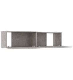 Meuble TV Gris béton 120x30x30 cm Aggloméré