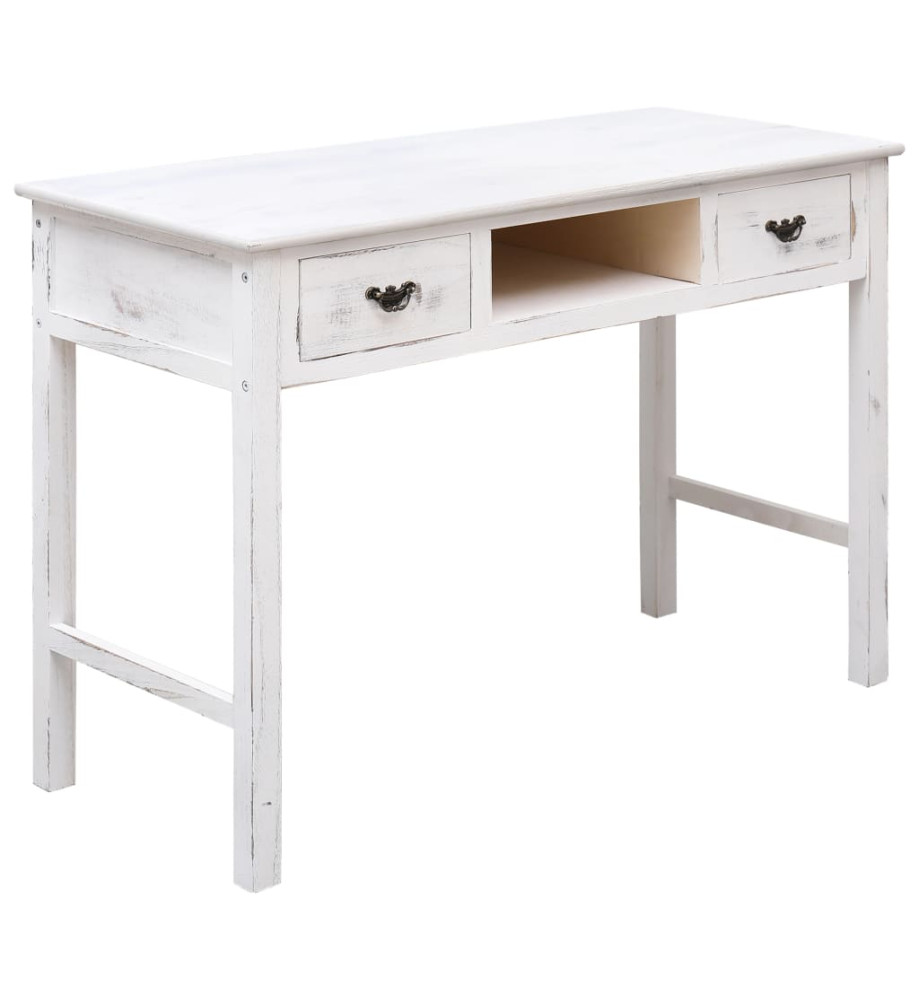 Table console Blanc antique 110 x 45 x 76 cm Bois