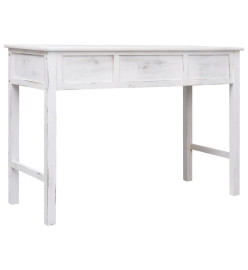 Table console Blanc antique 110 x 45 x 76 cm Bois