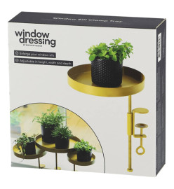 Esschert Design Plateau pour plantes avec pince Rond Doré M