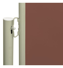 Auvent latéral rétractable de patio 160x600 cm Marron