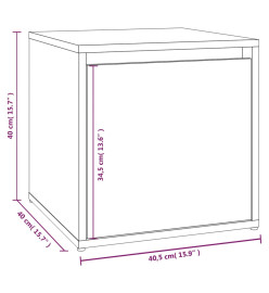 Ensemble de meubles de couloir Chêne fumé Bois d'ingénierie