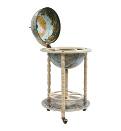 Bar sous forme de globe Bois d'eucalyptus Bleu