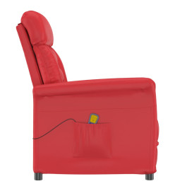 Fauteuil de massage Rouge Similicuir