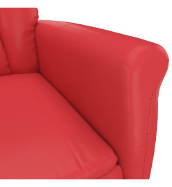 Fauteuil de massage Rouge Similicuir