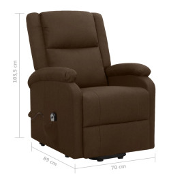 Fauteuil Marron foncé Tissu