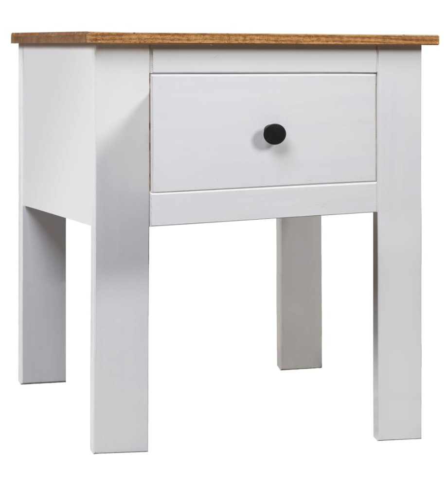 Table de chevet Blanc 46x40x57 cm Pin Gamme Panama