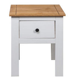 Table de chevet Blanc 46x40x57 cm Pin Gamme Panama