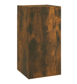 Meuble TV Chêne fumé 30,5x30x60 cm Bois d'ingénierie