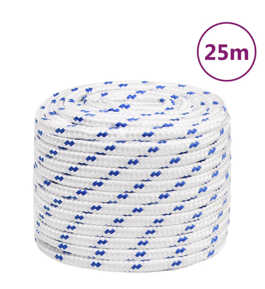 Corde de bateau Blanc 18 mm 25 m Polypropylène