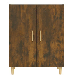 Buffet Chêne fumé 70x34x90 cm Bois d'ingénierie