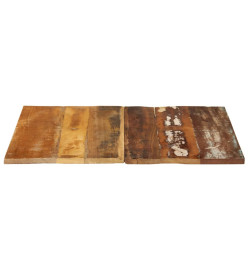 Dessus de table carré 70x70 cm 15-16 mm Bois de récupération