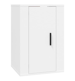 Ensemble de meubles TV 5 pcs Blanc Bois d'ingénierie