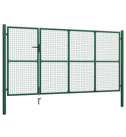 Portillon Acier 350x150 cm Vert