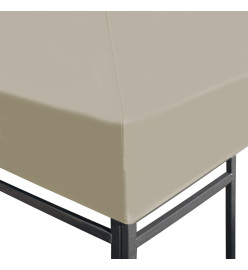 Couverture de dessus de belvédère 310 g / m² 4x3 m Beige