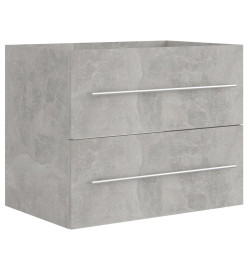 Armoire d'évier Gris béton 60x38,5x48 cm Aggloméré