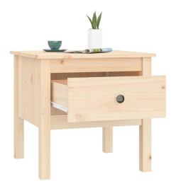 Tables d'appoint 2 pcs 50x50x49 cm Bois massif de pin