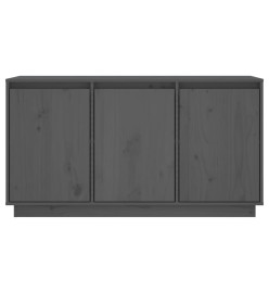 Buffet Gris 111x34x60 cm Bois massif de pin