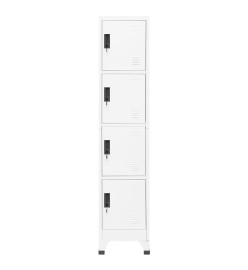 Armoire à casiers Blanc 38x45x180 cm Acier