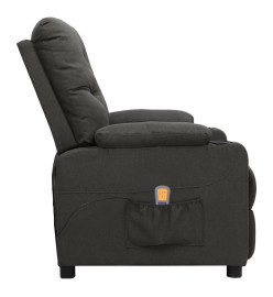 Fauteuil de massage Gris foncé Tissu