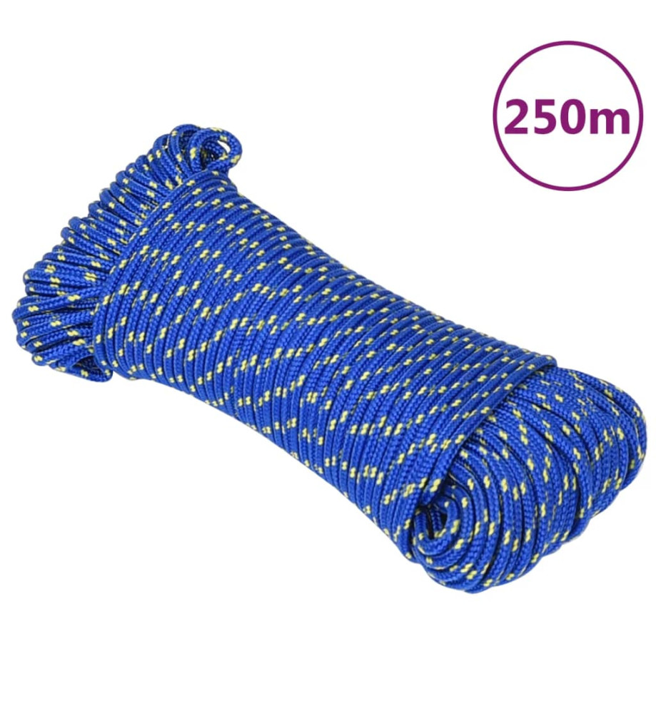 Corde de bateau Bleu 5 mm 250 m Polypropylène