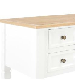 Bureau Blanc 109,5 x 45 x 77,5 cm Bois