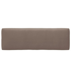 Coussins de palette 3 pcs taupe tissu