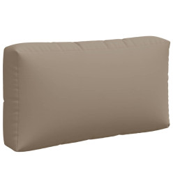 Coussins de palette 3 pcs taupe tissu