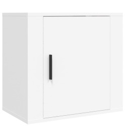 Tables de chevet murales 2 pcs Blanc 50x30x47 cm