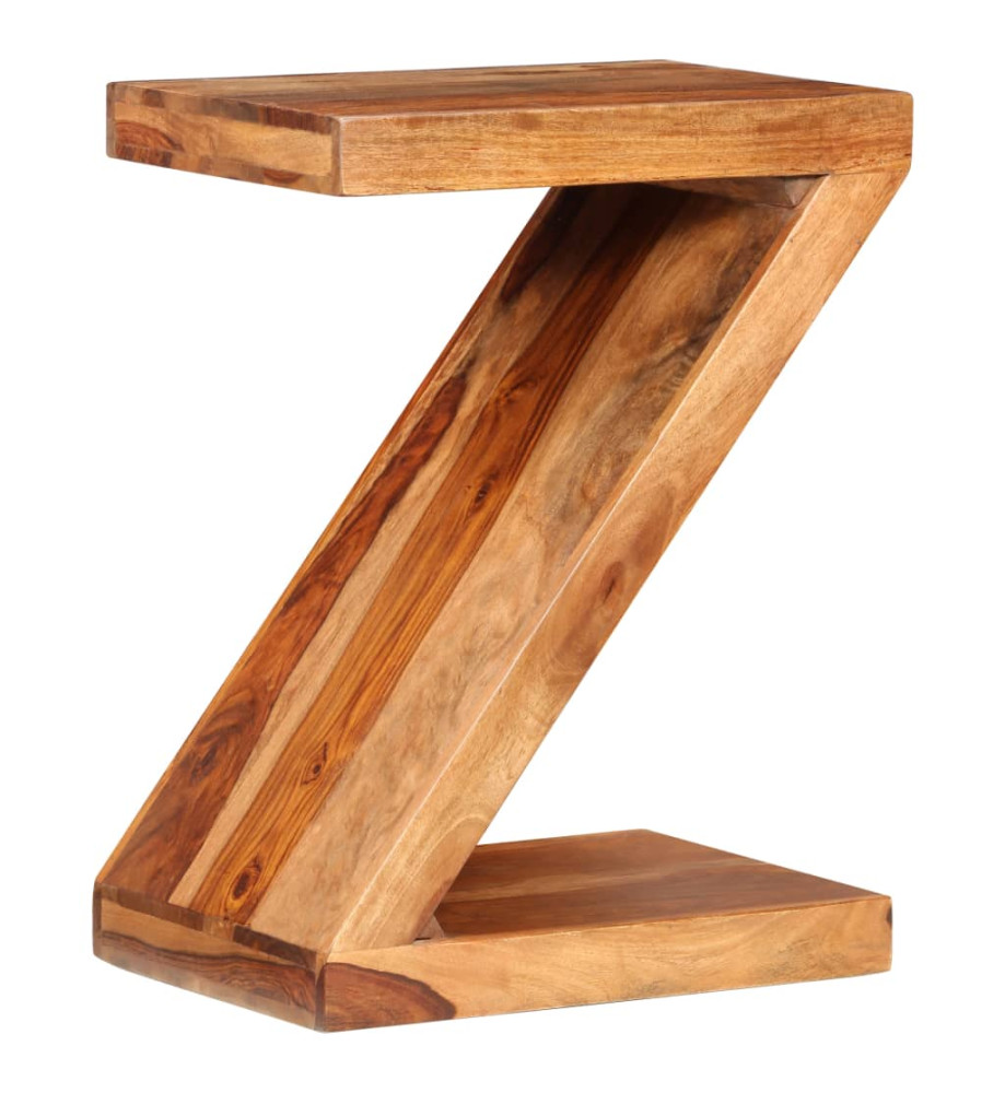 Table d'appoint Forme de Z Bois massif de Sesham