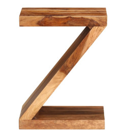 Table d'appoint Forme de Z Bois massif de Sesham